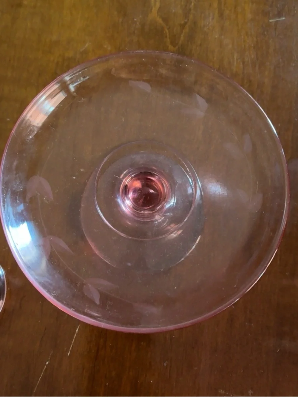 Vintage Pink Depression Glass Pedestal Dish Candleholder Bundle Cottage Coquette